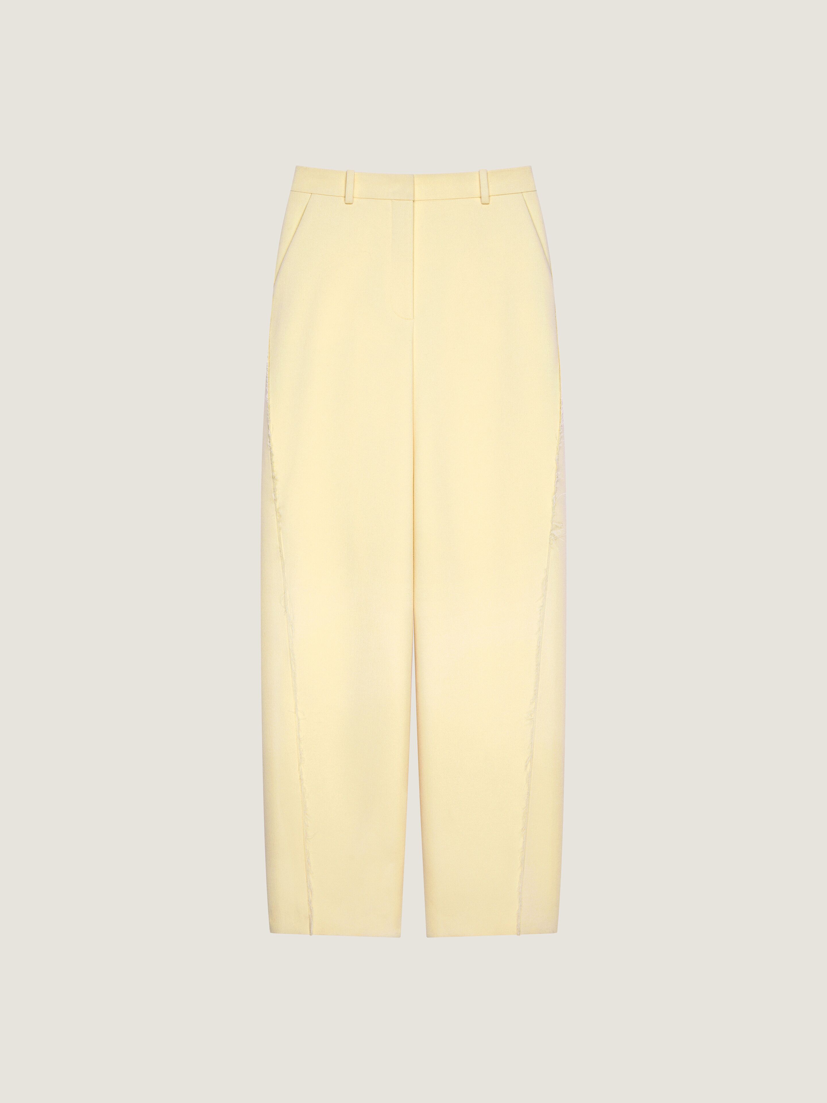 Cocoon tailored pants in wool